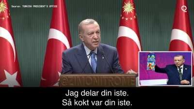 Varför översätta Erdogan när han redan talar svenska?