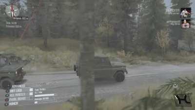 When you just want to tow another vehicle in Mudrunner but the game says no.....