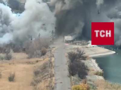 Explosion at the Kurakhovskaya dam - Kherson Oblast