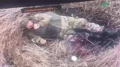 Russian soldier commits suicide with hand grenade. Date and location unknown