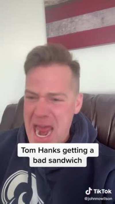 Tom hanks shares his opinions on sandwich condiments