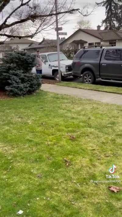 Racist old man has a shit ton of parking in front of his house and complains when neighbors parks in front of his own home