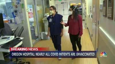 Hospitals across Oregon are at their breaking point with only seven ICU beds available across the state. KGW's Christine Pitawanich takes us inside Oregon Health &amp;amp; Science University Hospital, where health care workers are exhausted and straining to k