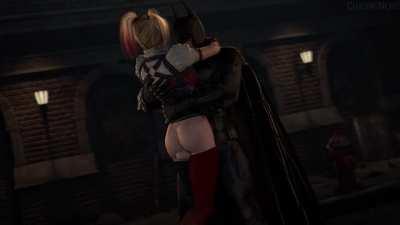 Harley Quinn x Batman thighjob (ChasingNero)