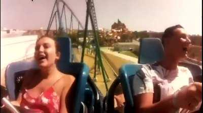 Sundress on a rollercoaster