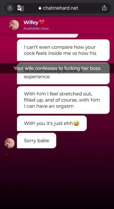 Your wife confesses to fucking her boss [Part 7]