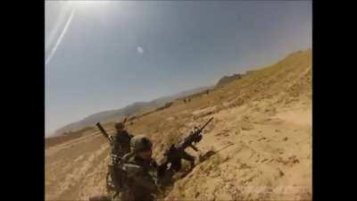 RPG Explodes Directly Over U.S. Soldier AFG/2013