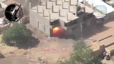 Sudanese army drones destroy a 120 mortar belonging to the RSF in Omdurman 