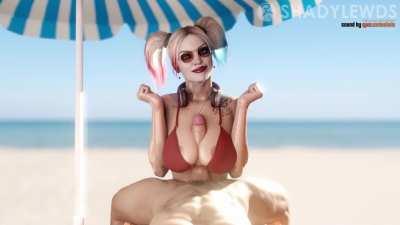 Harley Quinn Beach Titsjob (Sound) (ShadyLewds, Audiodude)