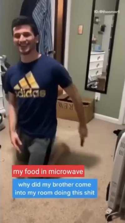 Lowkey food be vibing inside microwave