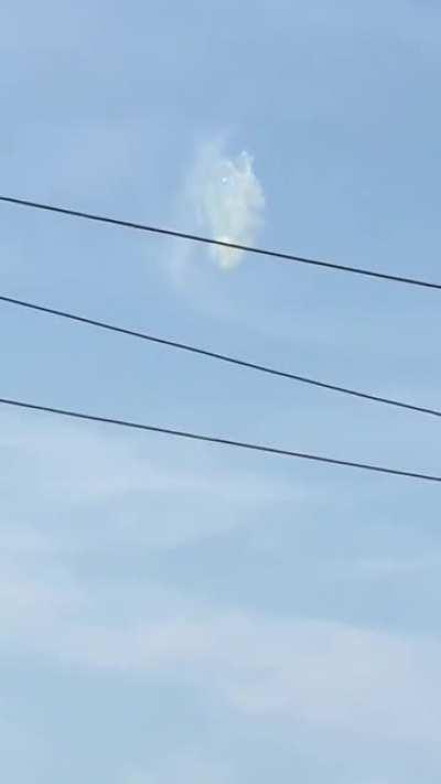 Man records video of 'Intelligently' moving cloud from his bedroom window. South Philly, PA, USA, 2015