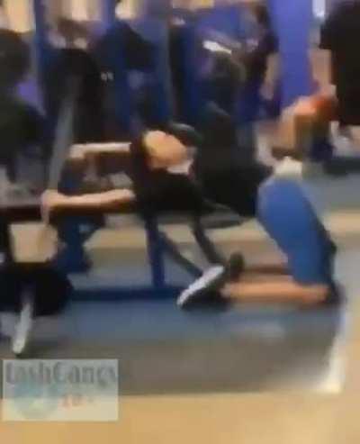 WCGW playing with gym equipment