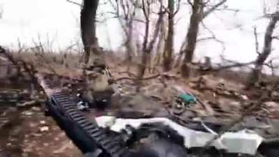 GoPro footage of a French volunteer during an assault on Russian positions.