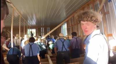 Amish people moving house