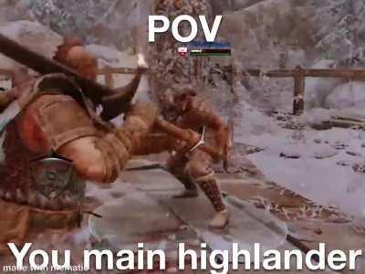 Highlander!! Yucky 🤮 🤮🤮