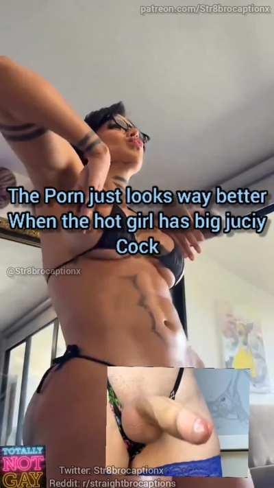 Everything just looks better when there's Cock  GIF by str8brocaptionx