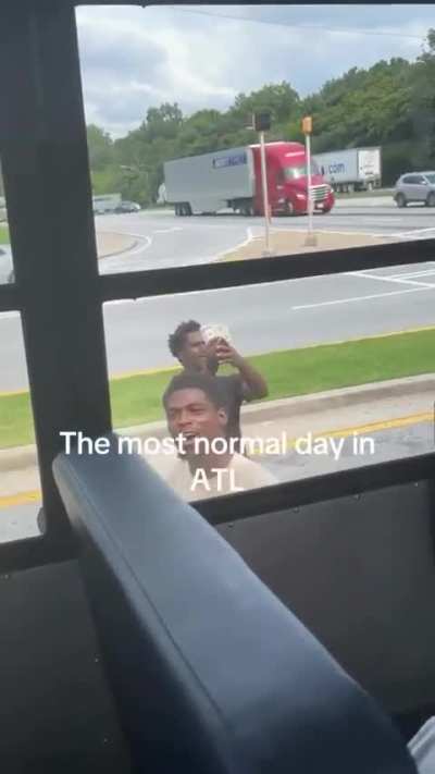 No one's safe in a bus.