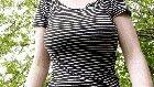 Getting my nips out in the forest!