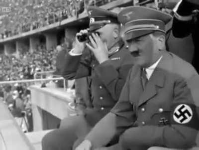 Hitler tweaking on Meth at the 1936 Olympics