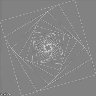 I made this very simple square spiral thing