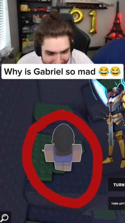 Never knew Gabriel played Roblox