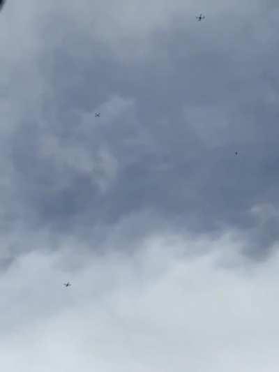 MNDAA drones seen dropping bombs on Myanmar Army base in Nampawng, Northern Shan State.