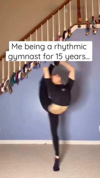 This gymnast is on another level!