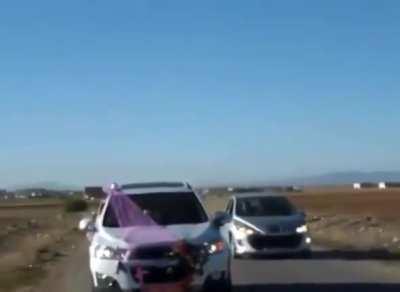 Let's just set off fireworks inside a moving car