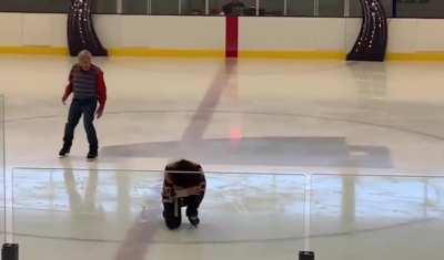 77-year-old man battling stage 4 prostate cancer learned to dance on ice and did this performance with teacher