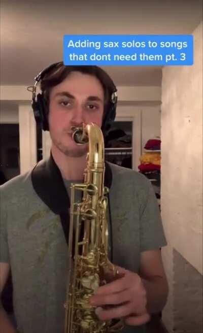 The guy that adds sax solos to music is back with The Next Episode