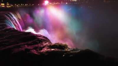 Flying over Niagara Falls