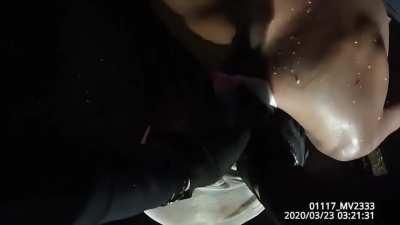 Body Camera Footage of Daniel Prude moments before death. He died of asphyxiation after a group of police officers put a hood over his head, then pressed his face into the pavement for two minutes