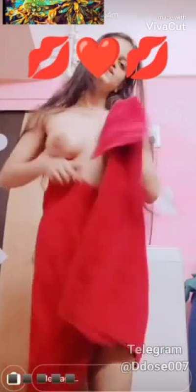 🔥🥰 Horny Desi Girl Decided to just Tease but ended up Stripping Fully Nude & Drilling her wet Pussy 🥰🔥