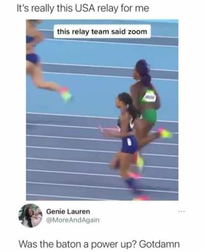 The Speed of The USA Relay Team