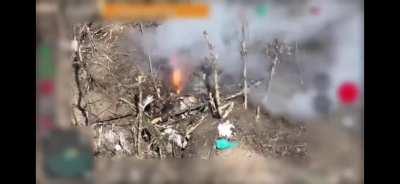 FPV Drone utilising an 'Incendiary' warhead - Avdivka - April 24' 