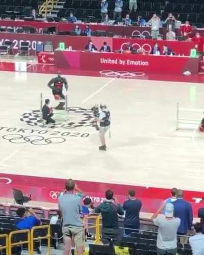 Japanese Basketball Robot wows at half time of USA-France Game (Olympics 2021)