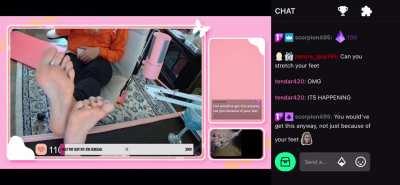 I know this isn’t tik tok but she’ll show her feet for 1 sub on twitch. Her username is EffieLeighm