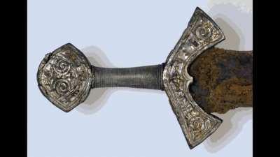 Proper conservation revealing 1000 year old Viking age sword