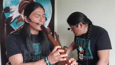 Ecuadorian brothers that go by Wuauquikuna, which means, Mother Earth, play their version of, Sound of Silence.