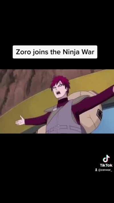 Zoro joins gets lost and joins the 4th great ninja war