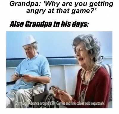 Grandpa out here