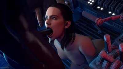 Rey's blowjob training (Locjaw) [Star Wars]