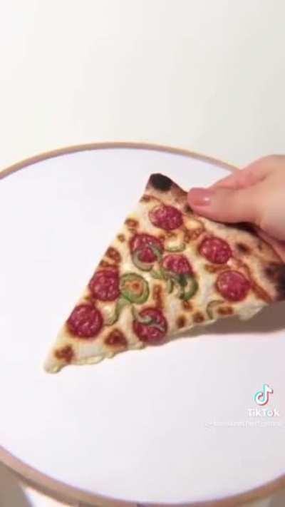 Embroidered Pizza