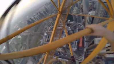 Free Climbing the TALLEST Crane in Dubai *450 METERS*