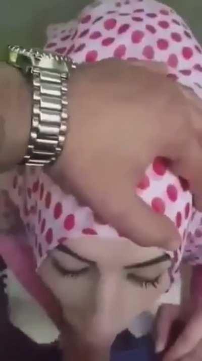 Arab Big Dick Blowjob Cock Worship Hijab Sucking