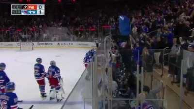 Here is your Celine Dion Play of the Game -- Kreider wins it in OT -- Shesty Shutout