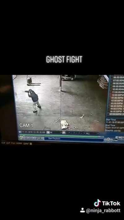 Security Cam Footage - Ghost fight