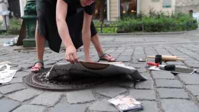 Printing T-Shirts with a Manhole Cover