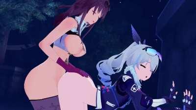 Silver Wolf &amp; Futa Kafka (Lluan Hyperzero) [Honkai Star Rail]