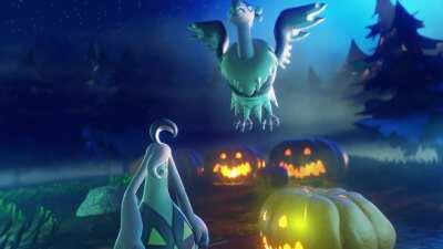 Took a Pokemon GO Loading Screen and made a Halloween Animation